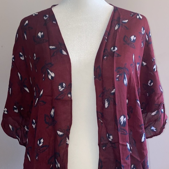 Loft Floral Scarf Kimono - Picture 2 of 10